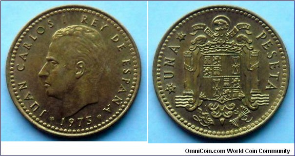 Spain 1 peseta.
1975 (1977) II