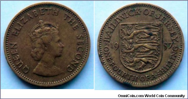 Jersey 1/4 shilling.
1957 (II)