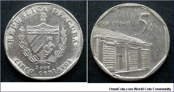 Cuba 5 centavos.
2000 (II)