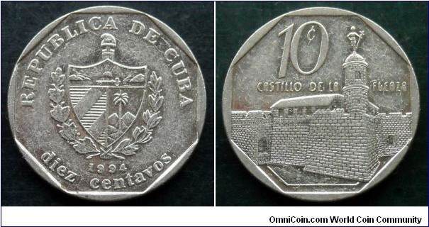 Cuba 10 centavos.
1994