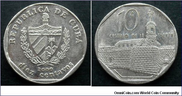 Cuba 10 centavos.
2000 (II)