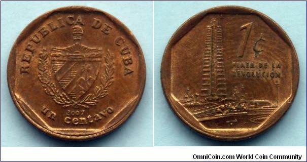 Cuba 1 centavo.
2007