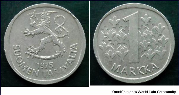 Finland 1 markka.
1975