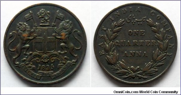 East India Company 1/4 anna. 1835