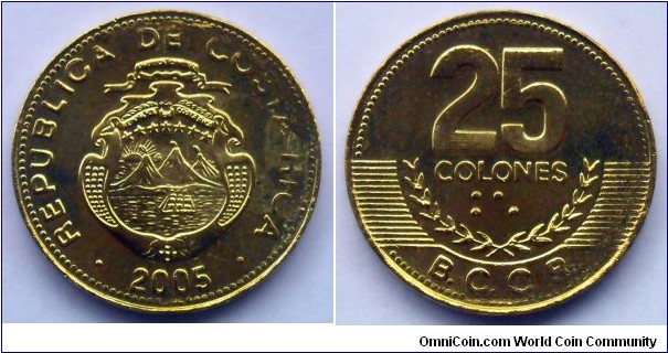Costa Rica 25 colones.
2005