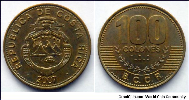 Costa Rica 100 colones. 2007