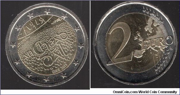 2 Euros 100th Anniversary of the first sitting of Dáil Éireann