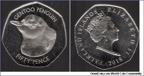 50p Gentoo Penguin