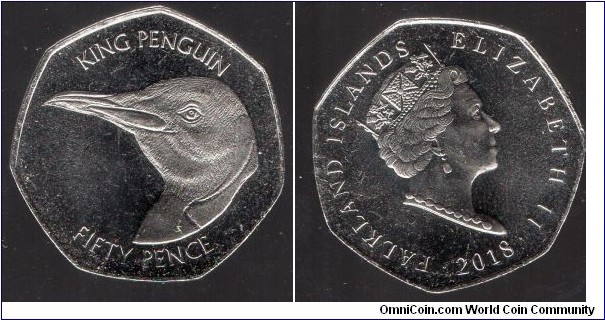 50p King Penguin