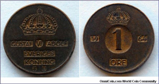 Sweden 1 ore.
1964 (II)