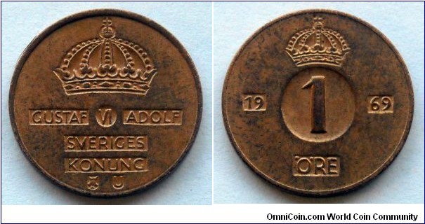 Sweden 1 ore.
1969 (II)