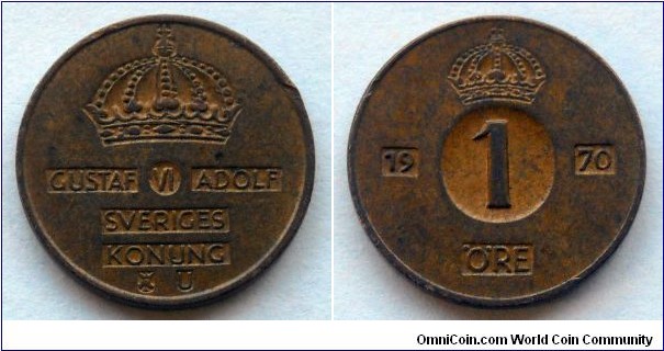 Sweden 1 ore.
1970 (III)