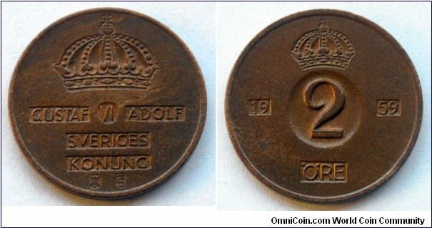 Sweden 2 ore.
1959 (II)