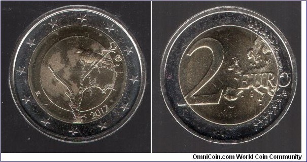 2 euros Finnish nature