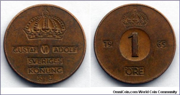 Sweden 1 ore.
1965 (II)