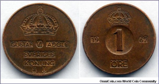 Sweden 1 ore.
1967 (III)