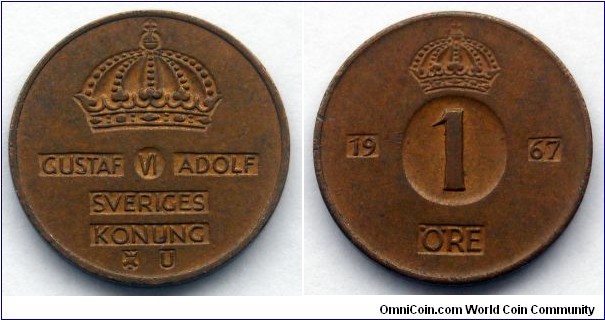 Sweden 1 ore.
1967 (IV)