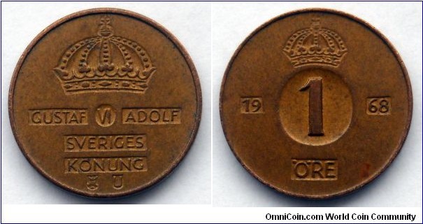 Sweden 1 ore.
1968