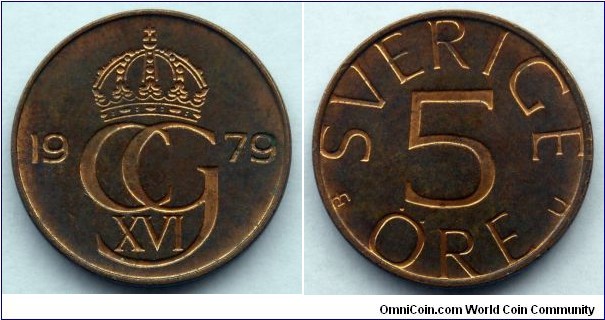 Sweden 5 ore.
1979