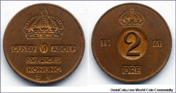 Sweden 2 ore.
1961 (II)