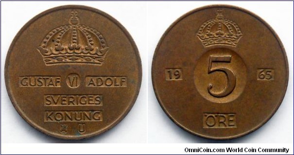 Sweden 5 ore.
1965