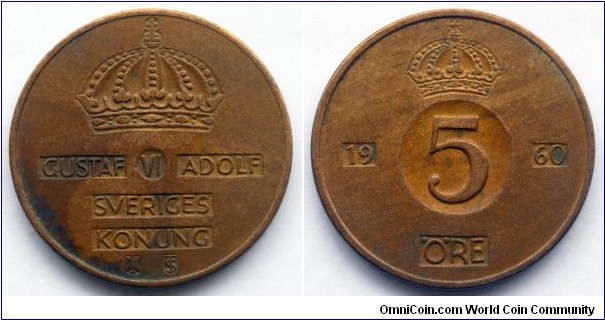 Sweden 1 ore.
1960