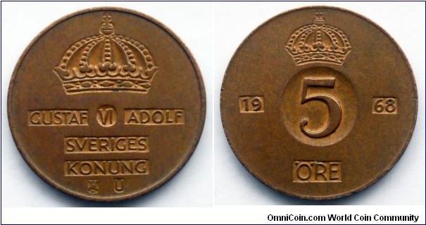 Sweden 5 ore.
1968 (II)