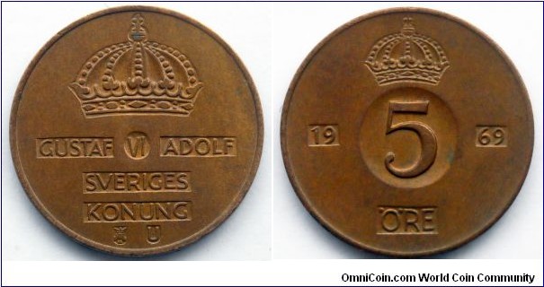 Sweden 5 ore.
1969 (II)