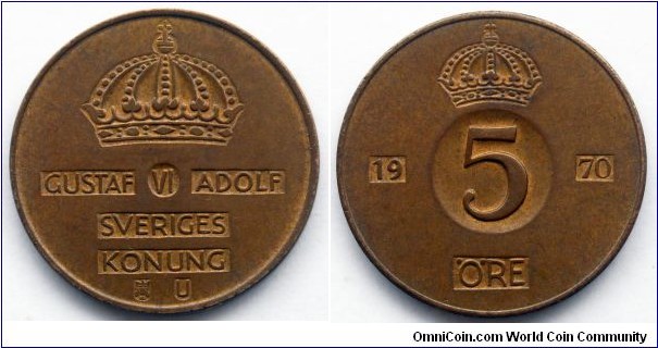 Sweden 5 ore.
1970 (III)