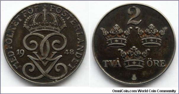 Sweden 2 ore.
1948, Iron