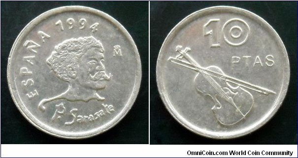 Spain 10 pesetas.
1994, Pablo Sarasate