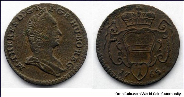 Austria 1 pfennig.
1765