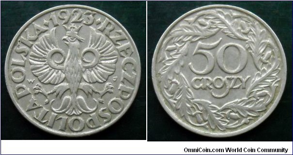 Poland 50 groszy.
1923 (II)