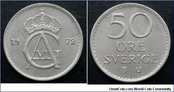 Sweden 50 ore.
1972 (II)