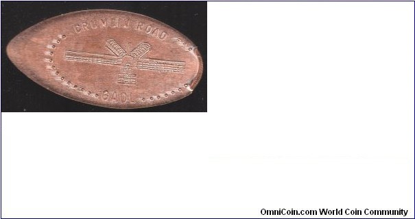 Crumlin Road Gaol, Belfast. Elongated Penny