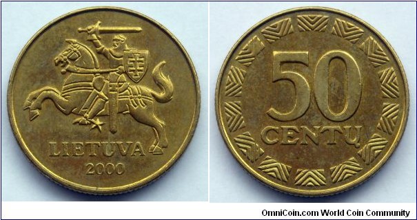 Lithuania 50 centu.
2000