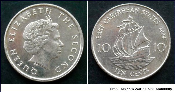 East Caribbean States 10 cents. 2004
