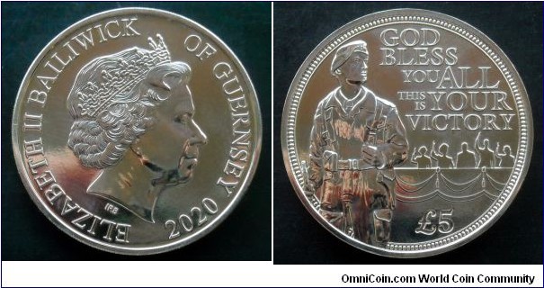Guernsey 5 pounds.
2020, 75th Anniversary  - V.E. Day