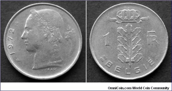 Belgium 1 franc.
1972, Belgie (II)