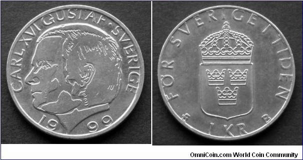 Sweden 1 krona.
1999 (II)