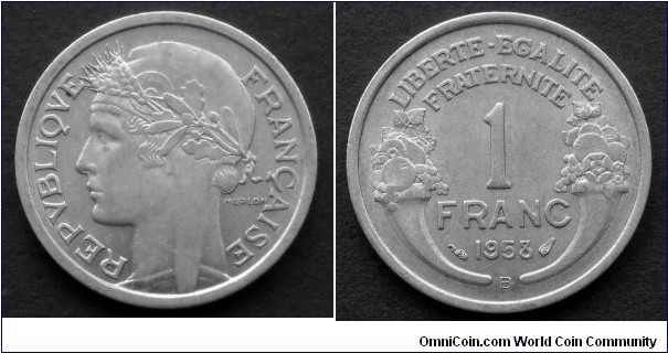 France 1 franc.
1958 B (II)