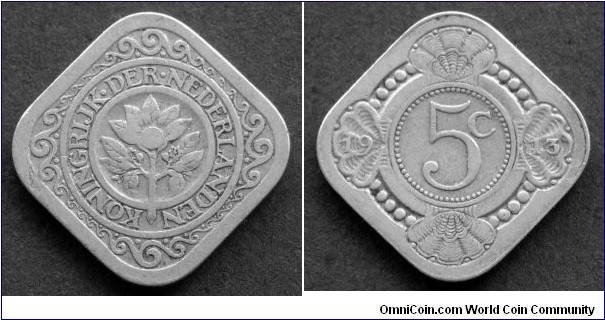 Netherlands 5 cents.
1913