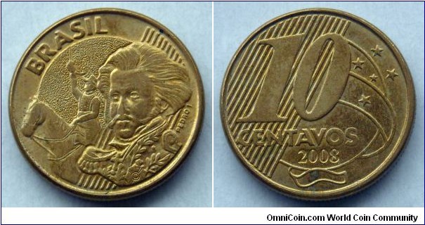 Brazil 10 centavos.
2008