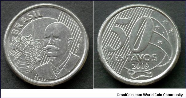 Brazil 50 centavos.
2009