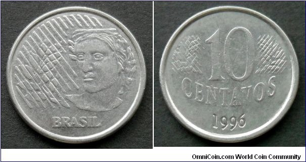 Brazil 10 centavos.
1996 (II)