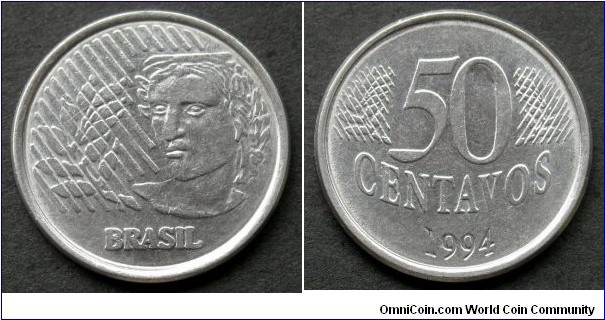 Brazil 50 centavos.
1994