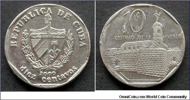 Cuba 10 centavos.
2000 (III)