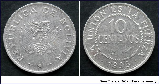 Bolivia 10 centavos.
1995
