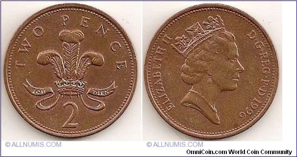 2 Pence (Badge of Prince of Wales - Magnetic)