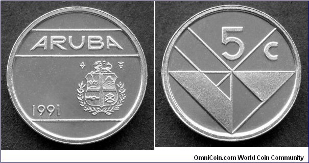 Aruba 5 cents.
1991
